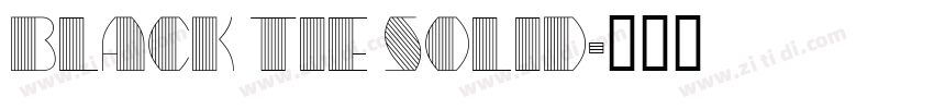 black tie solid字体转换